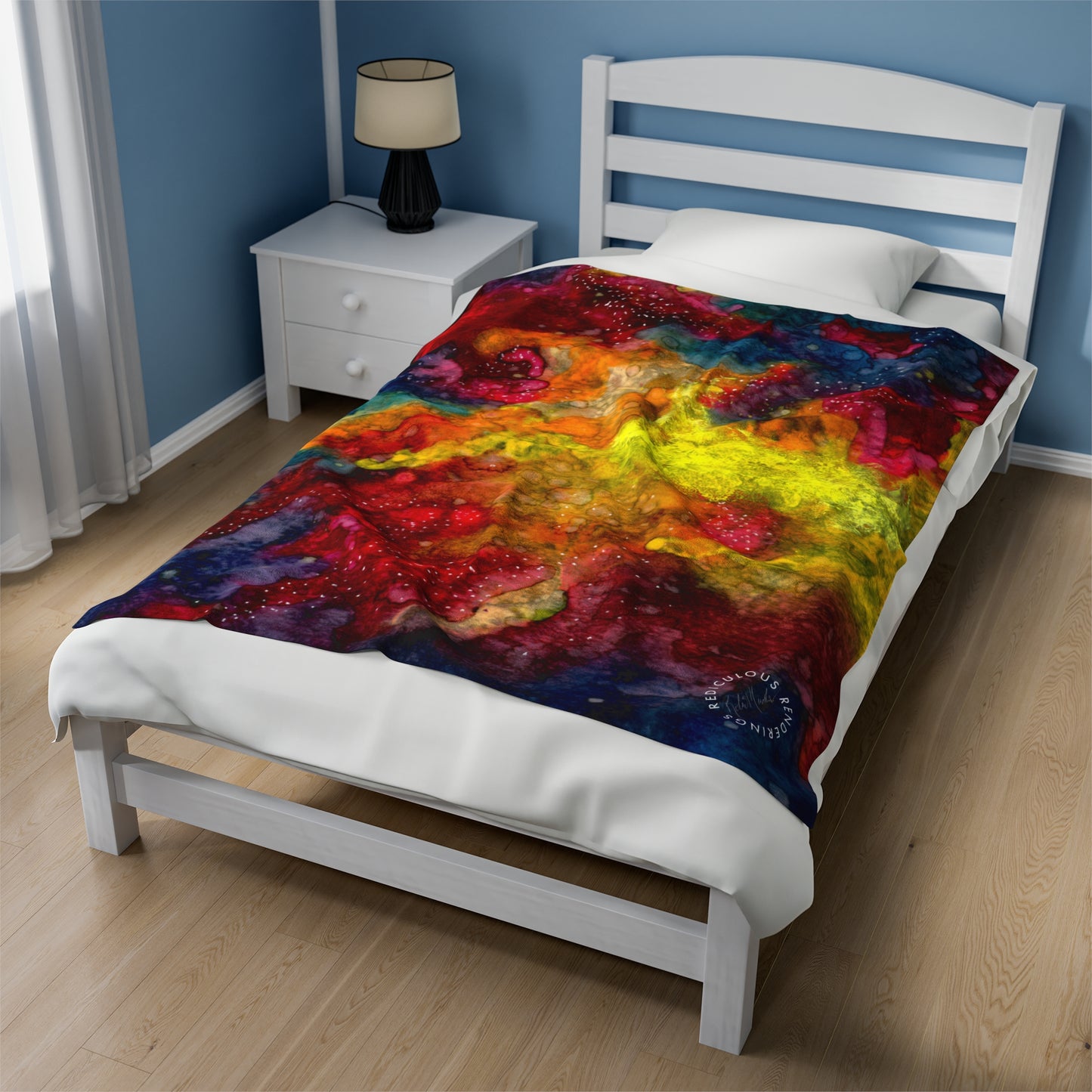 Sunset Clouds Galaxy Velveteen Plush Blanket