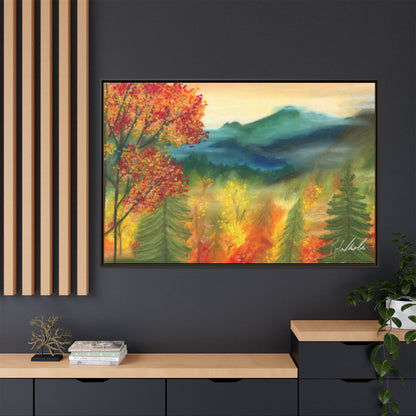 Fall Mountains Framed Wall Art