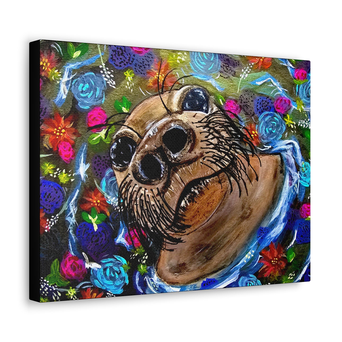 Flower Seal Canvas Gallery Wraps