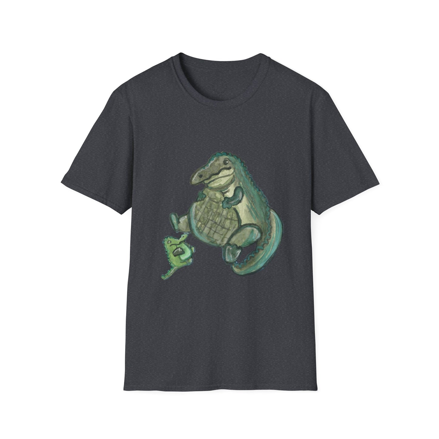 Father Son Alligator Unisex Softstyle Print T-Shirt