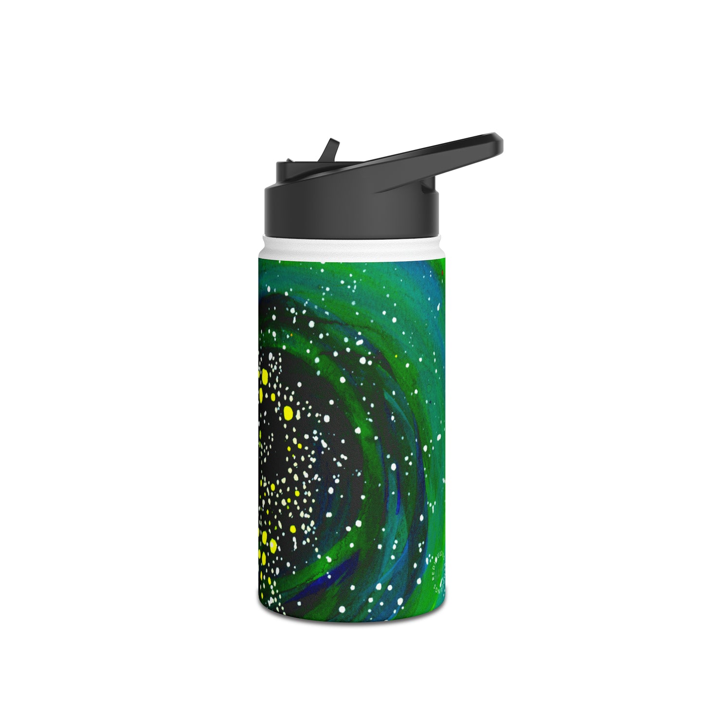 Spiral Galaxy Stainless Steel Water Bottle, Standard Lid