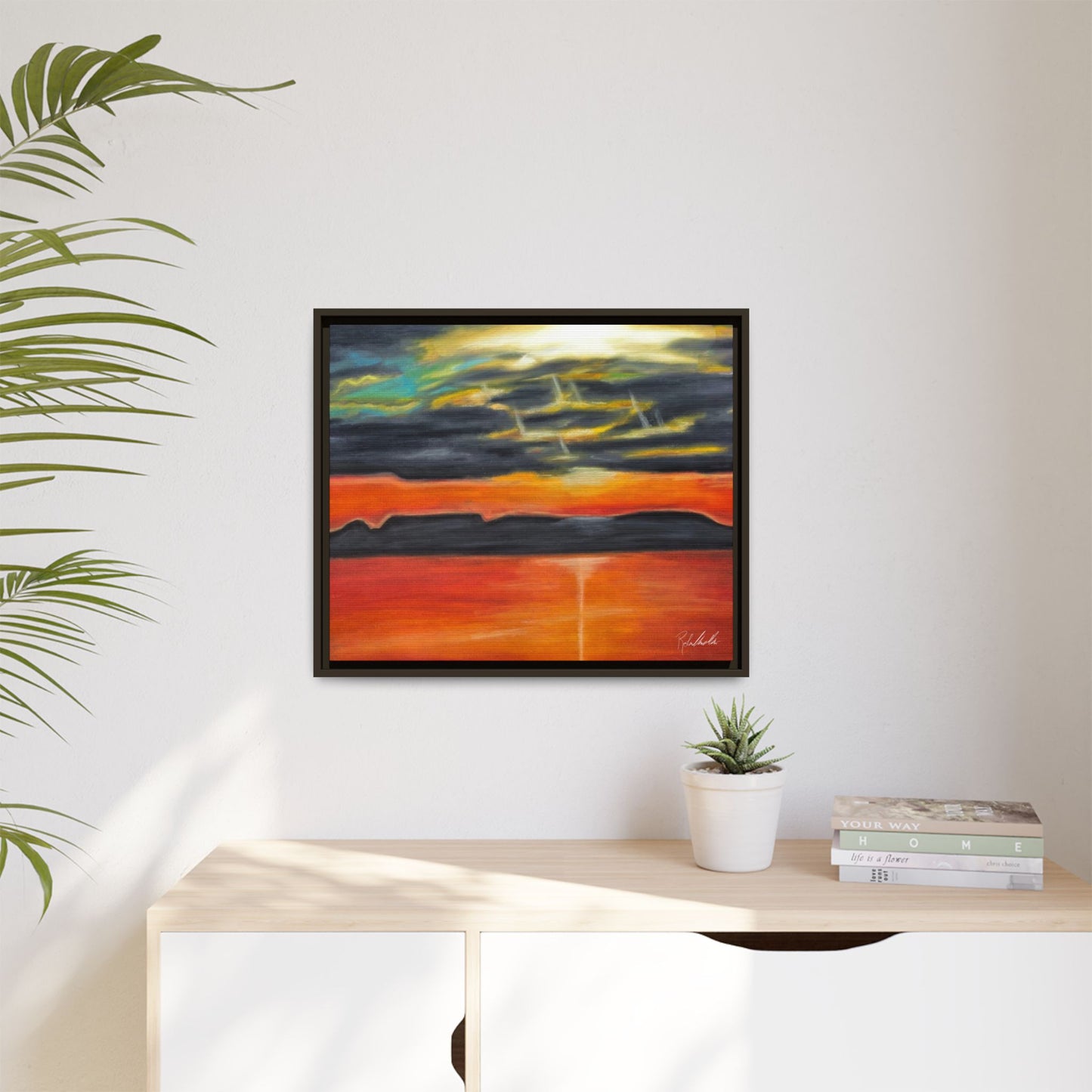 Sleeping Giant at Sunset Framed Wall Art