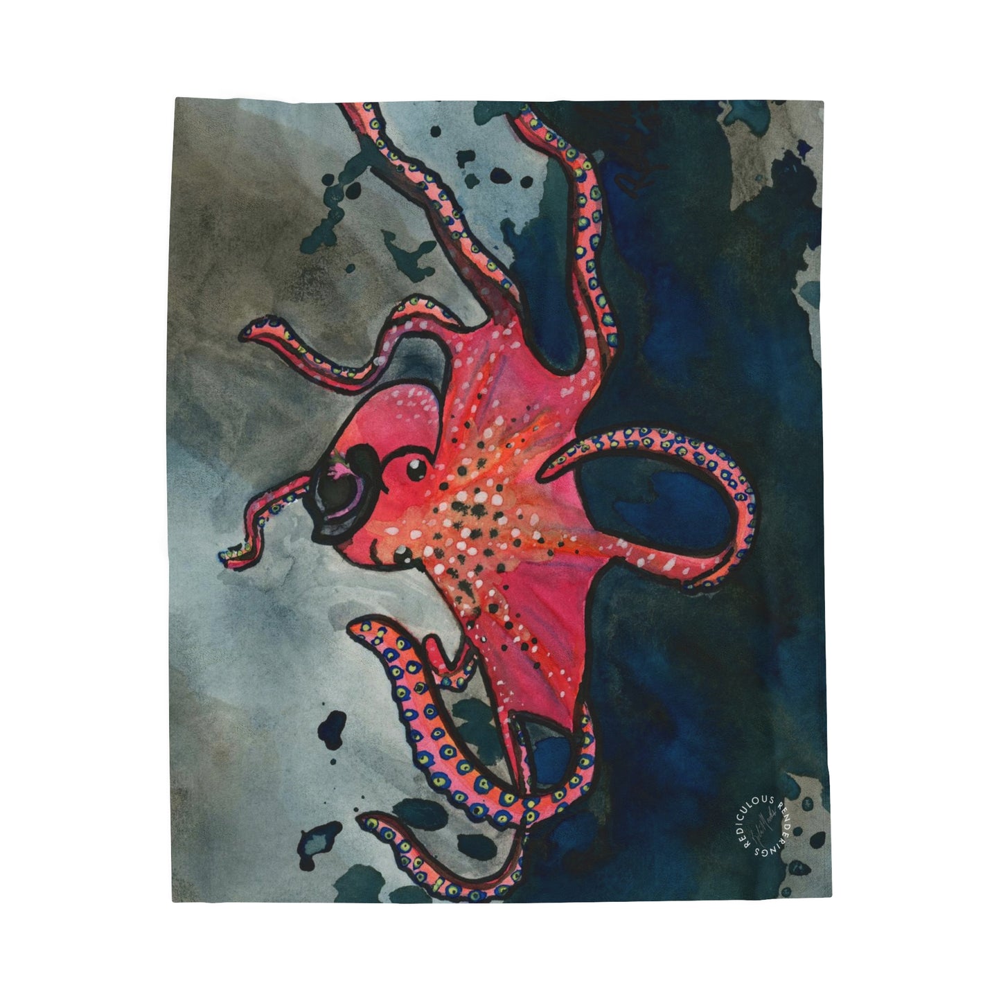 Octopus Velveteen Plush Blanket