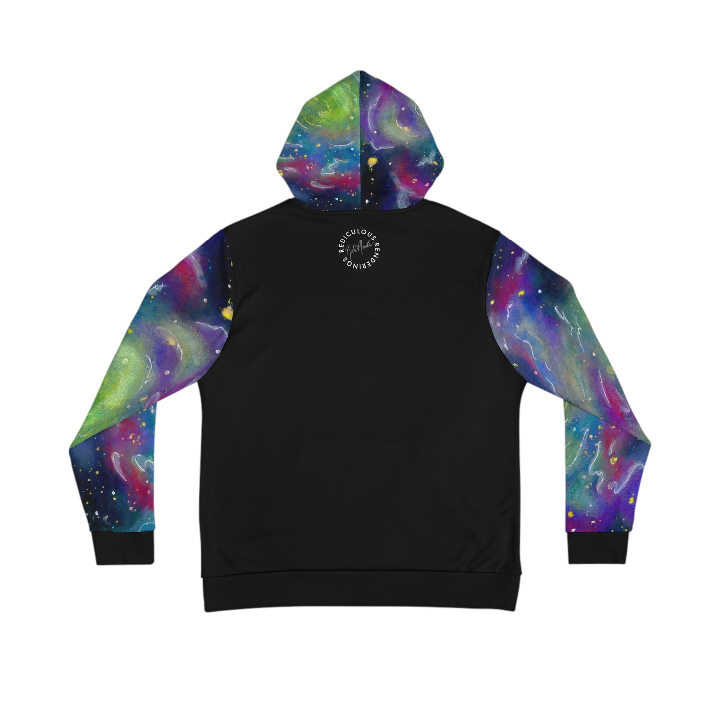 Rainbow Vortex Galaxy Unisex Fashion Hoodie (AOP)