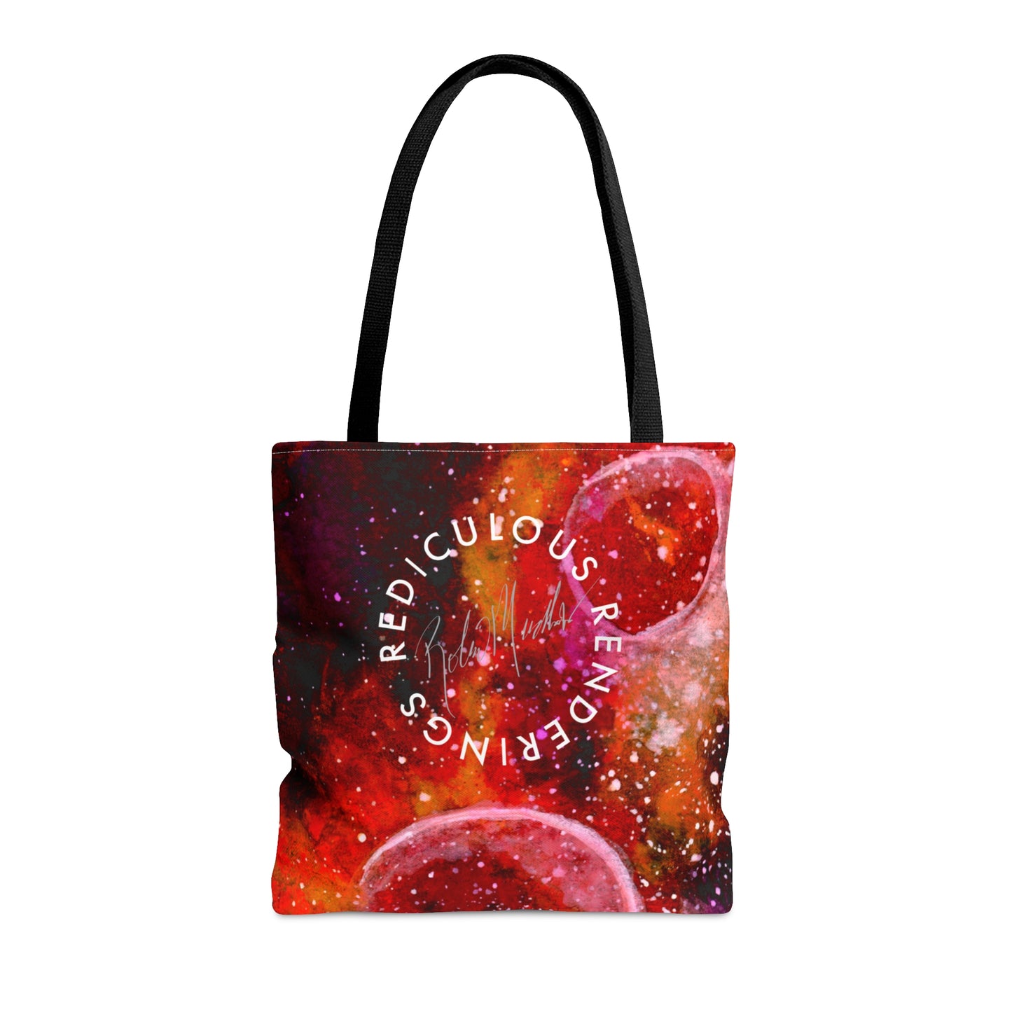 Orange Moons Galaxy Tote