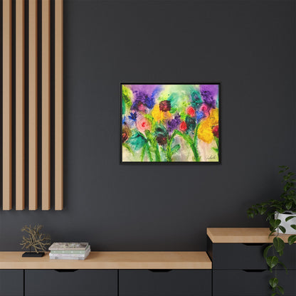 Abstract Flowers Framed Wall Art