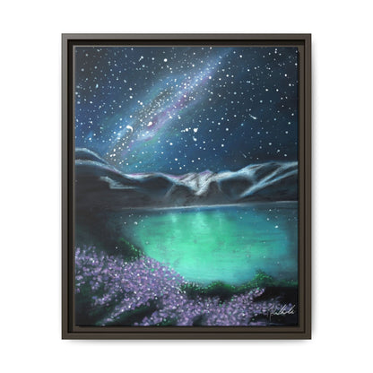 Night Sky over Spring Lake Framed Wall Art