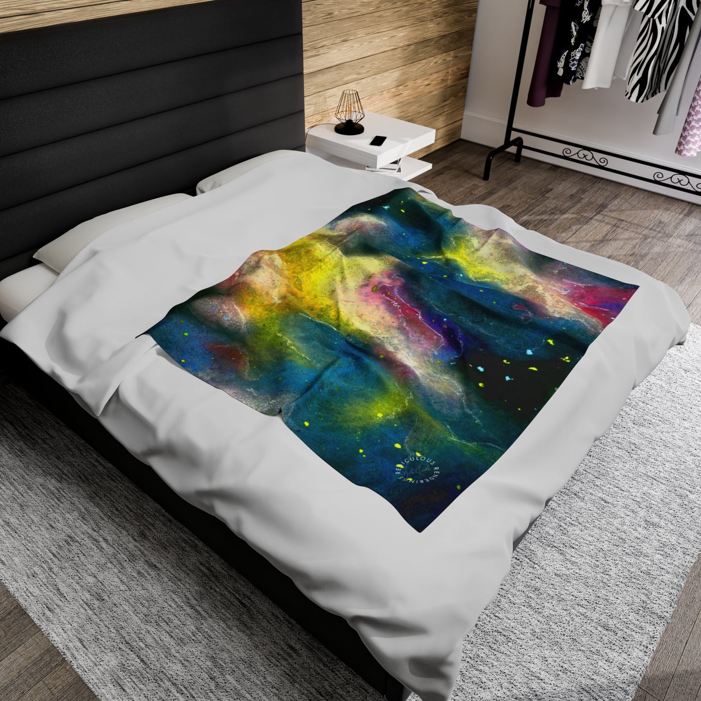 Sunrise Galaxy Velveteen Plush Blanket