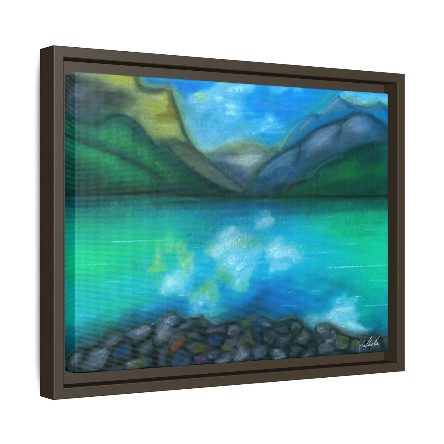 Mountain Lake Framed Wall Art