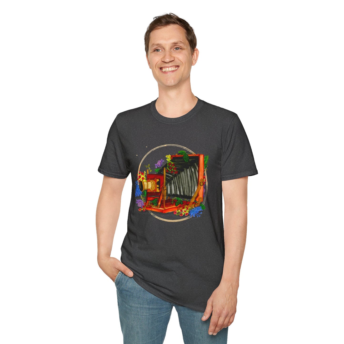 Vintage Camera Unisex Softstyle T-Shirt