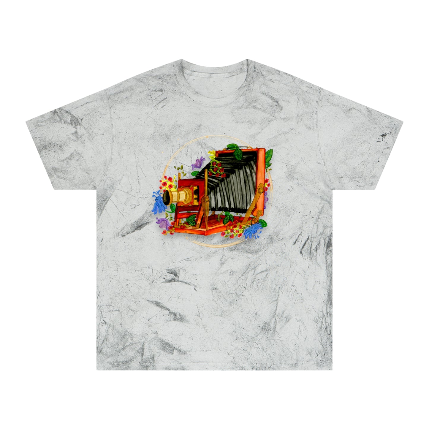 Vintage Camera Unisex Color Blast T-Shirt