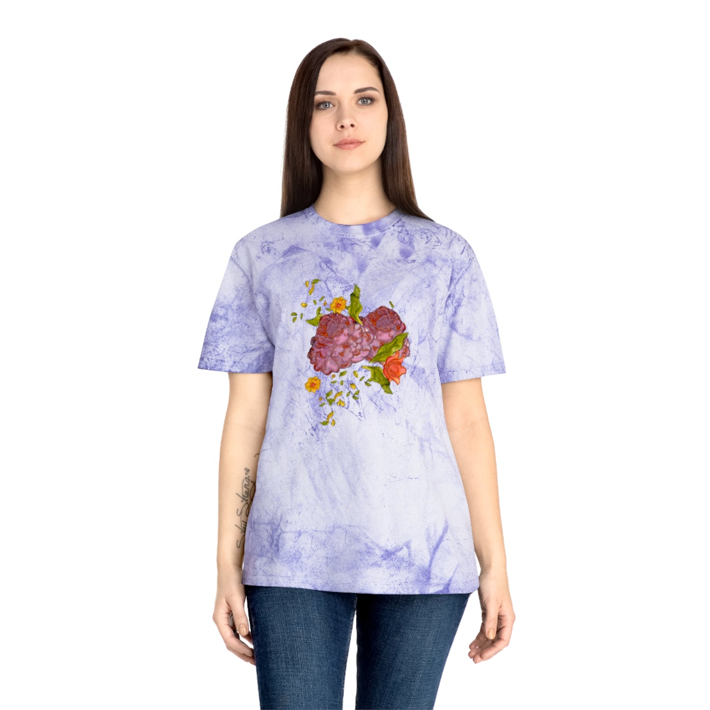 Vintage Flowers Unisex Color Blast T-Shirt