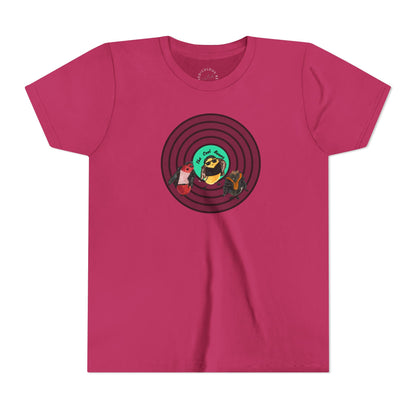 Youth Tee — Cute Cool Beans Retro Vinyl Graphic