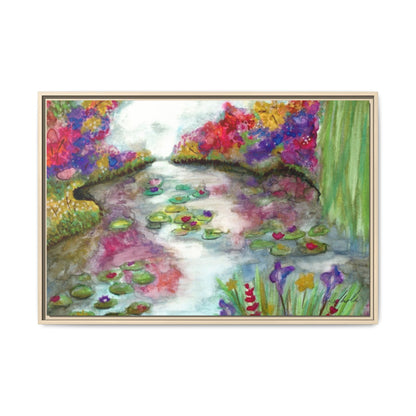 Floral Summer Pond Framed Wall Art