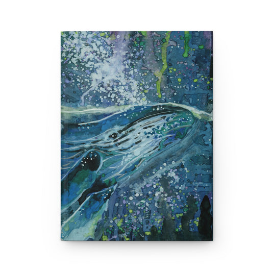 Whale Hardcover Journal Matte 150 Pages, Printed Cover