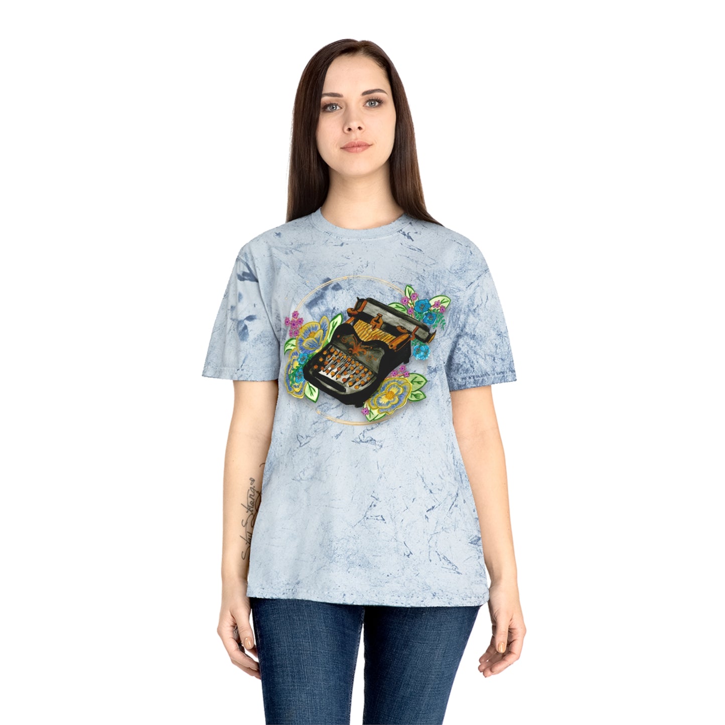 Vintage Typewriter Unisex Color Blast T-Shirt