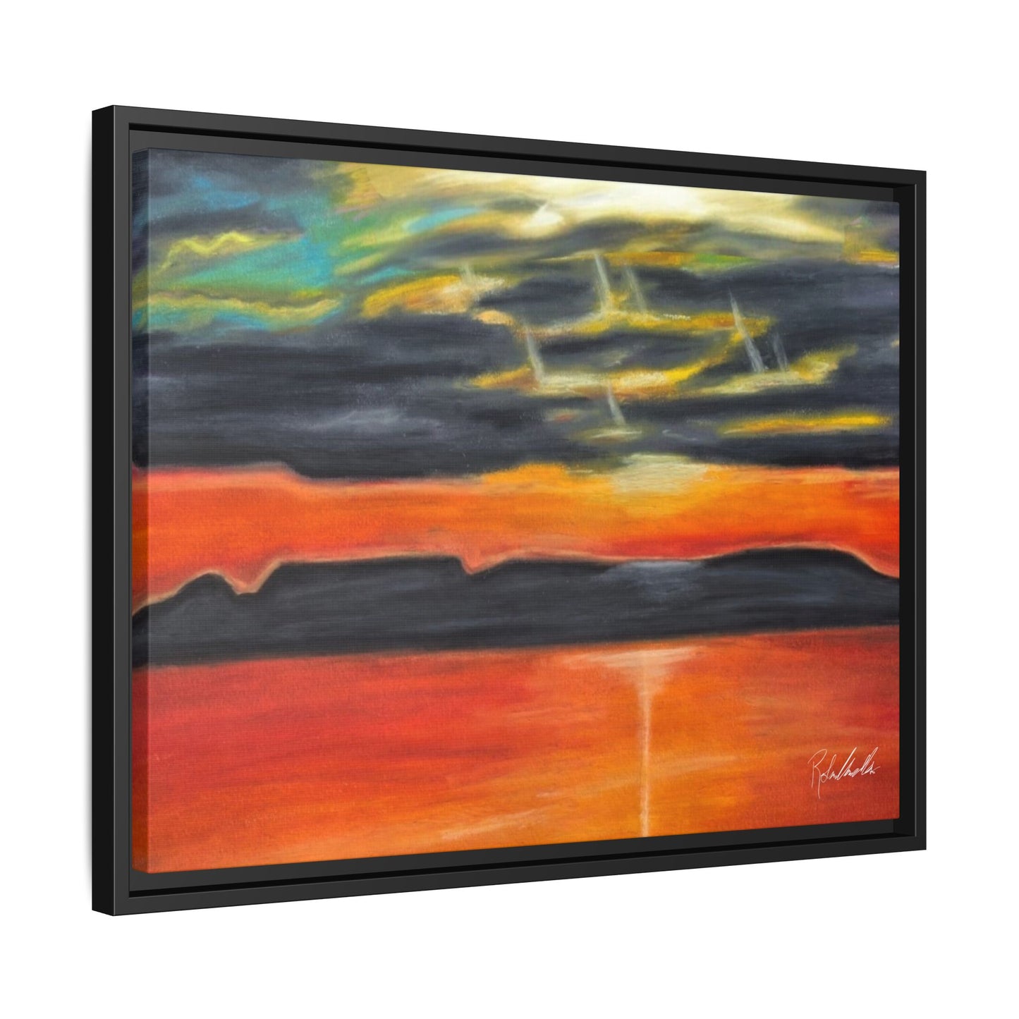 Sleeping Giant at Sunset Framed Wall Art