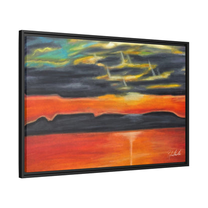 Sleeping Giant at Sunset Framed Wall Art