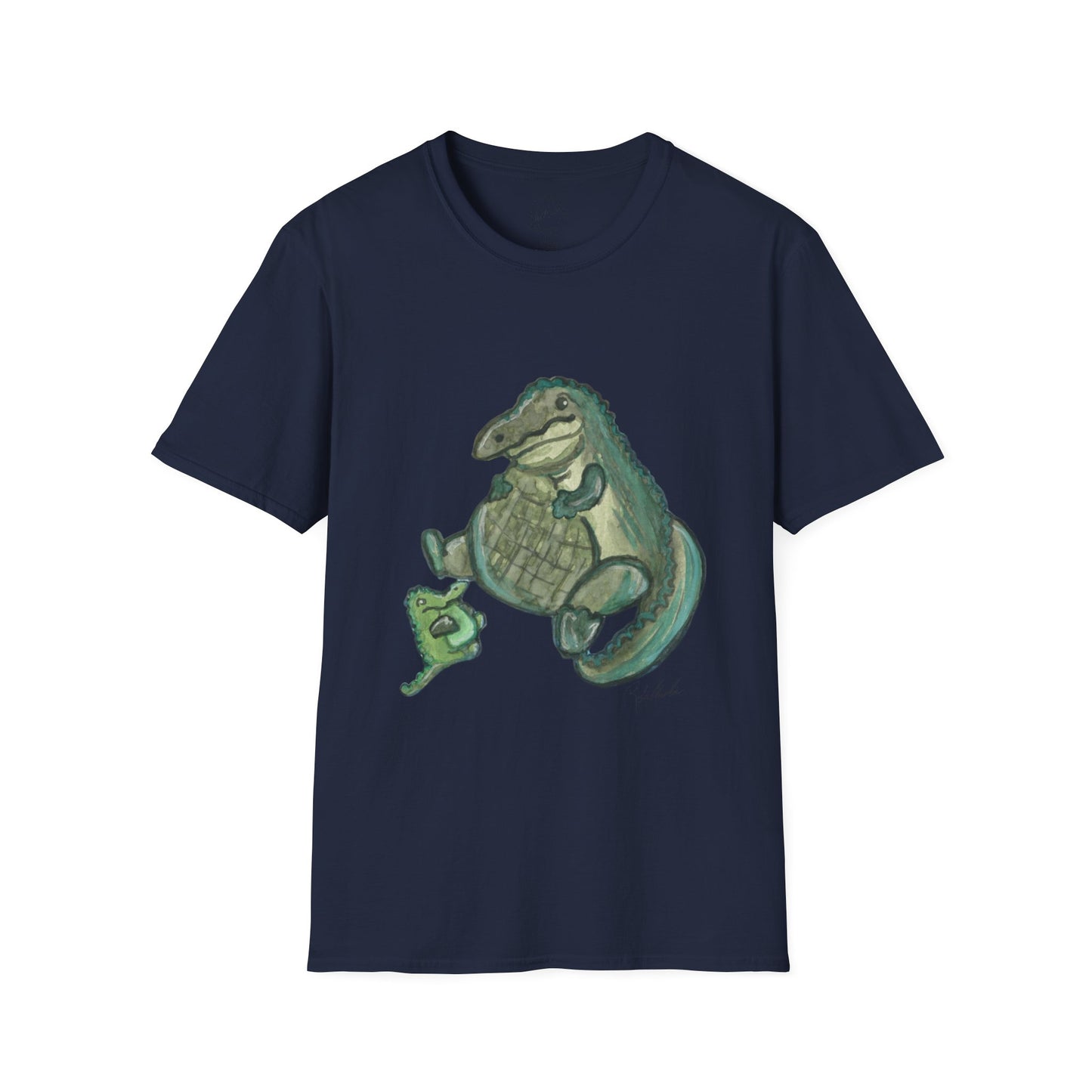 Father Son Alligator Unisex Softstyle Print T-Shirt
