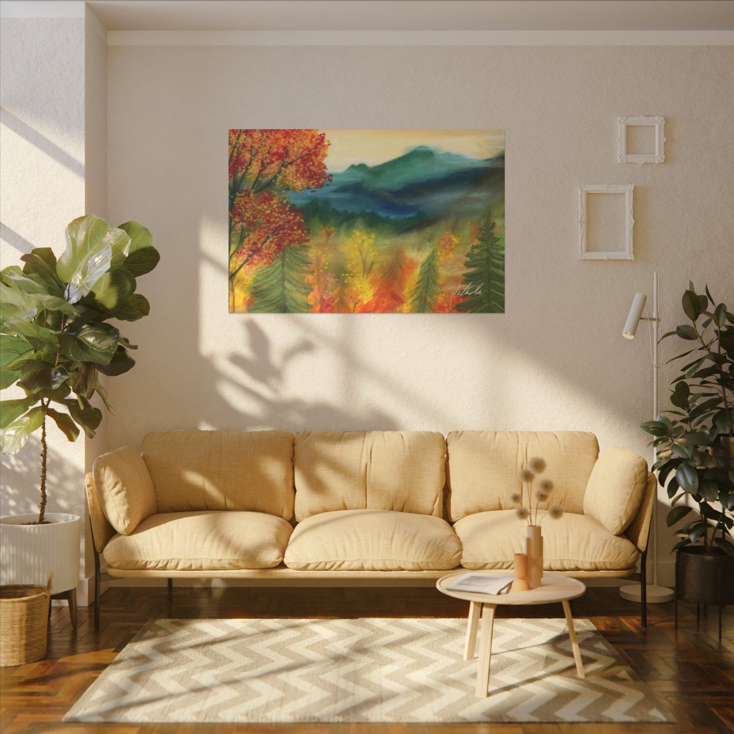 Fall Mountains Canvas Gallery Wrap