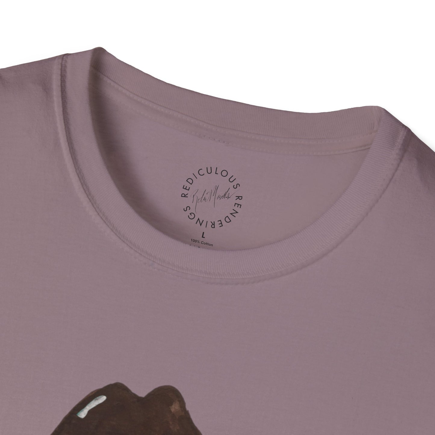 Cowboy Pig Unisex Softstyle Print T-Shirt