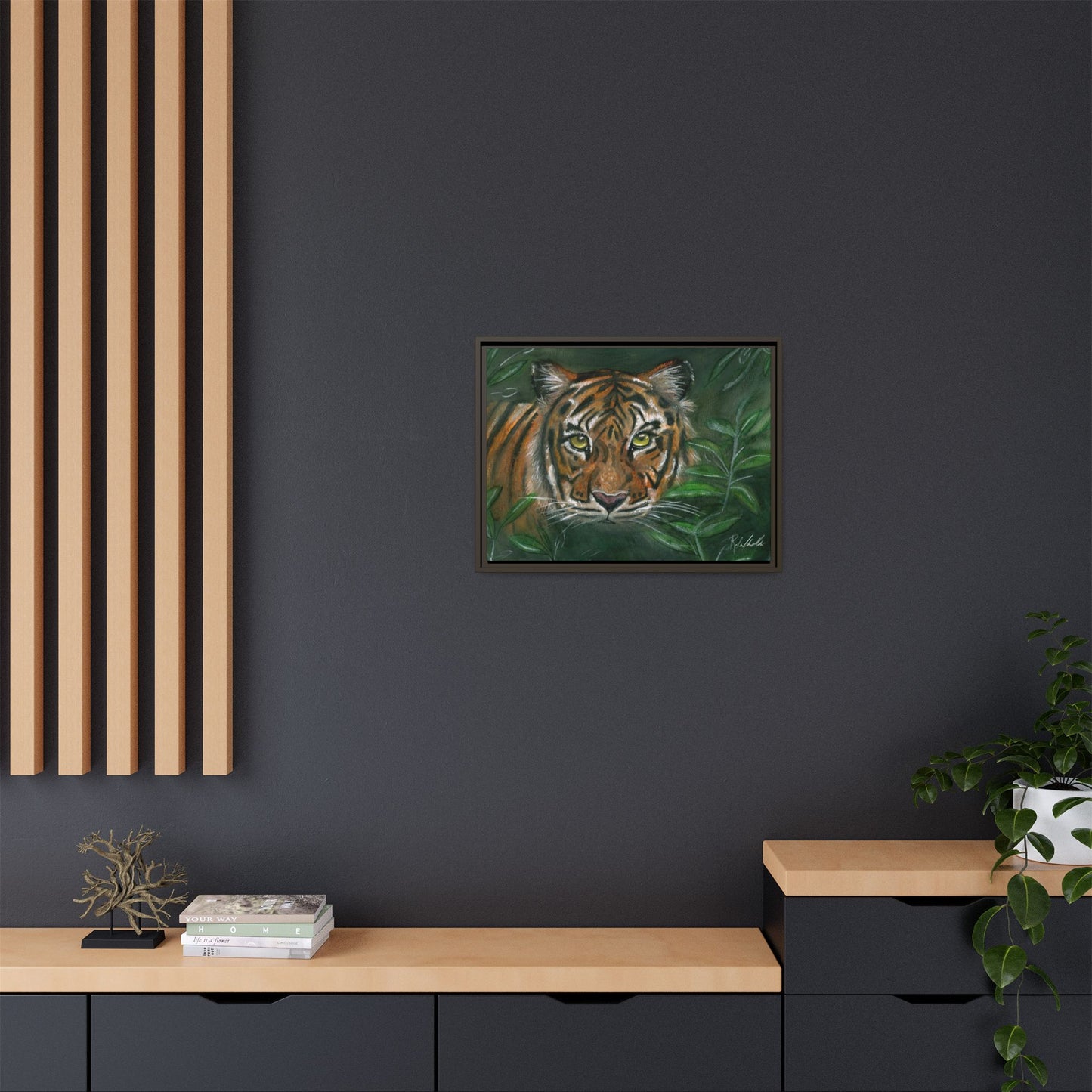 Jungle Tiger Framed Wall Art