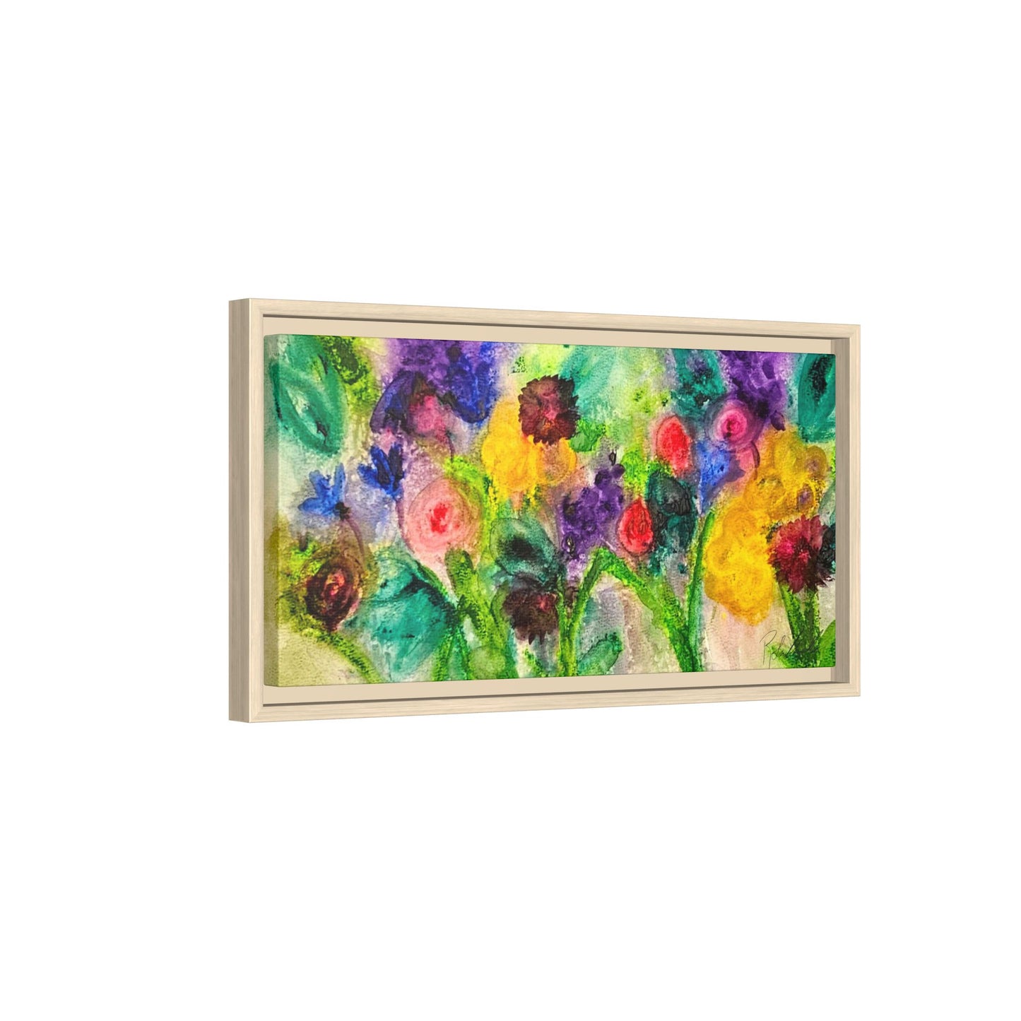 Abstract Flowers Framed Wall Art