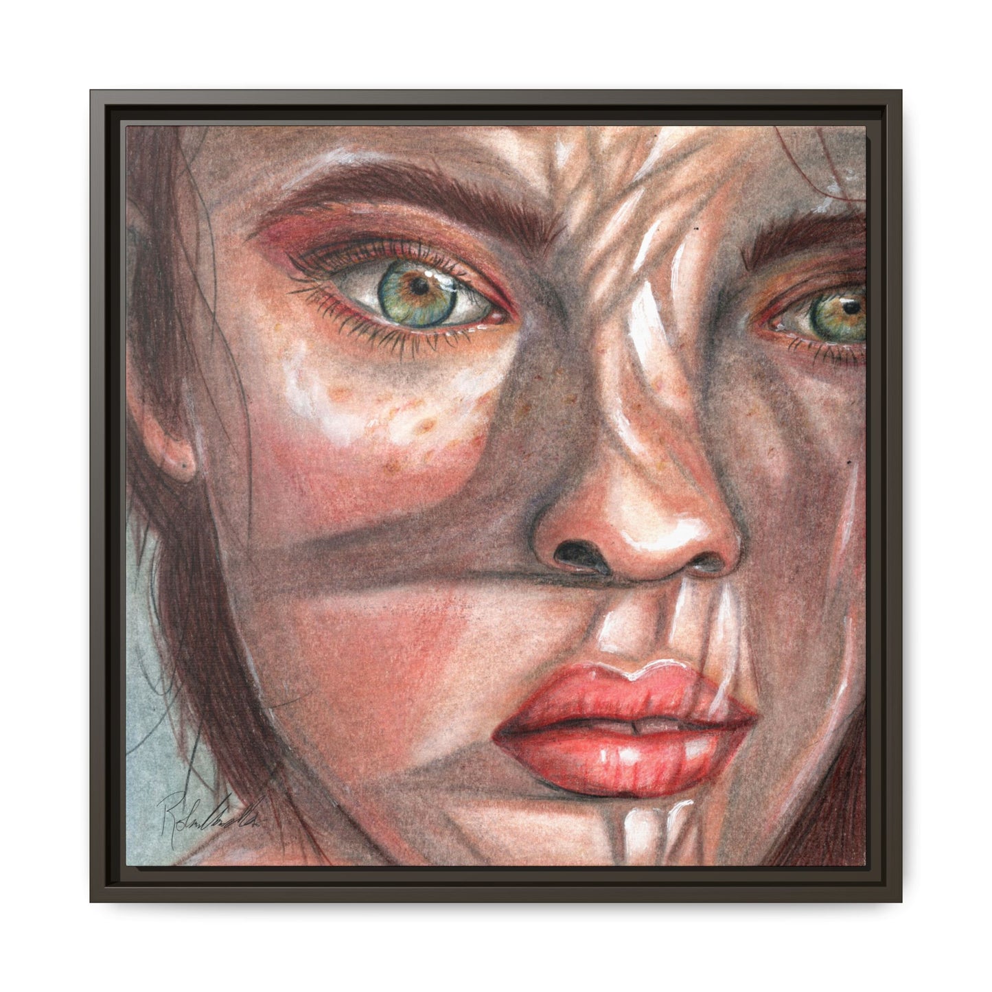 Woman In the Shadows Framed Wall Art