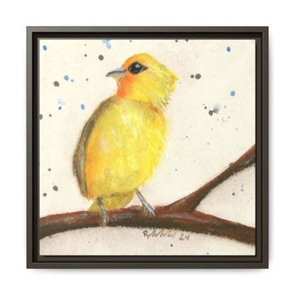 Yellow Canary Bird Framed Wall Art
