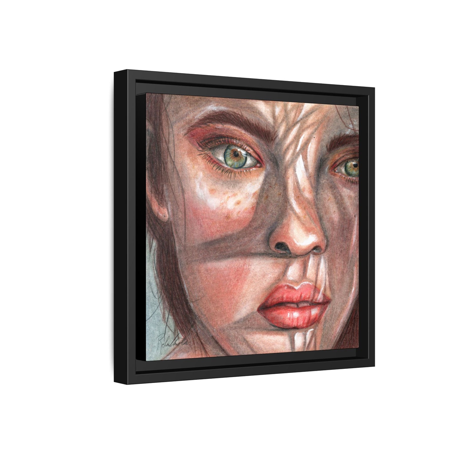 Woman In the Shadows Framed Wall Art
