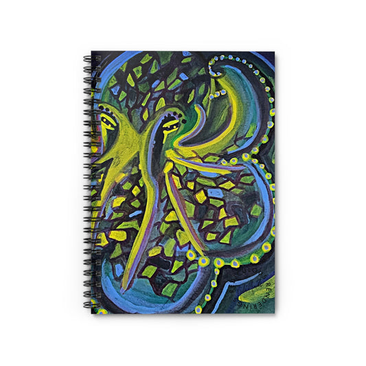 Octopus Spiral Notebook - Ruled Line 118 Pages, Printed Cover