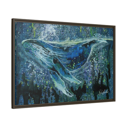 Watercolor Whale Framed Wall Art
