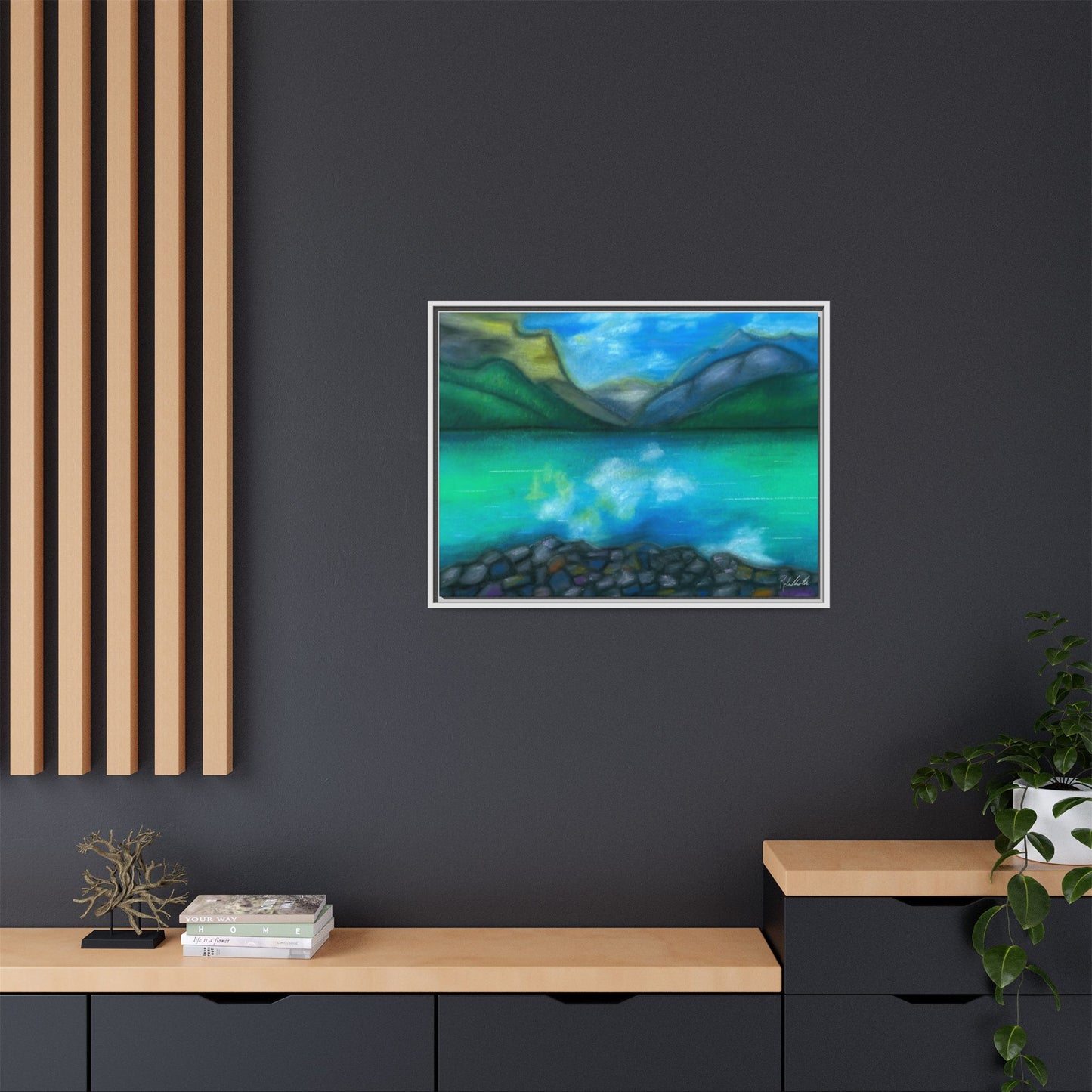 Mountain Lake Framed Wall Art