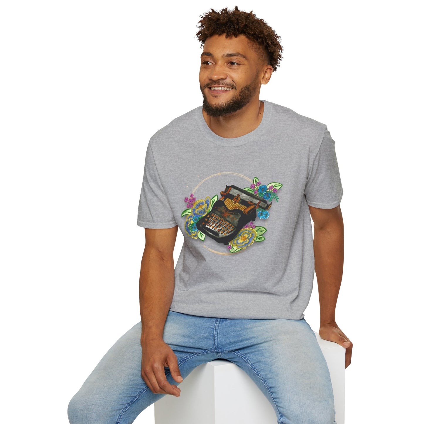 Vintage Typewriter Unisex Softstyle T-Shirt