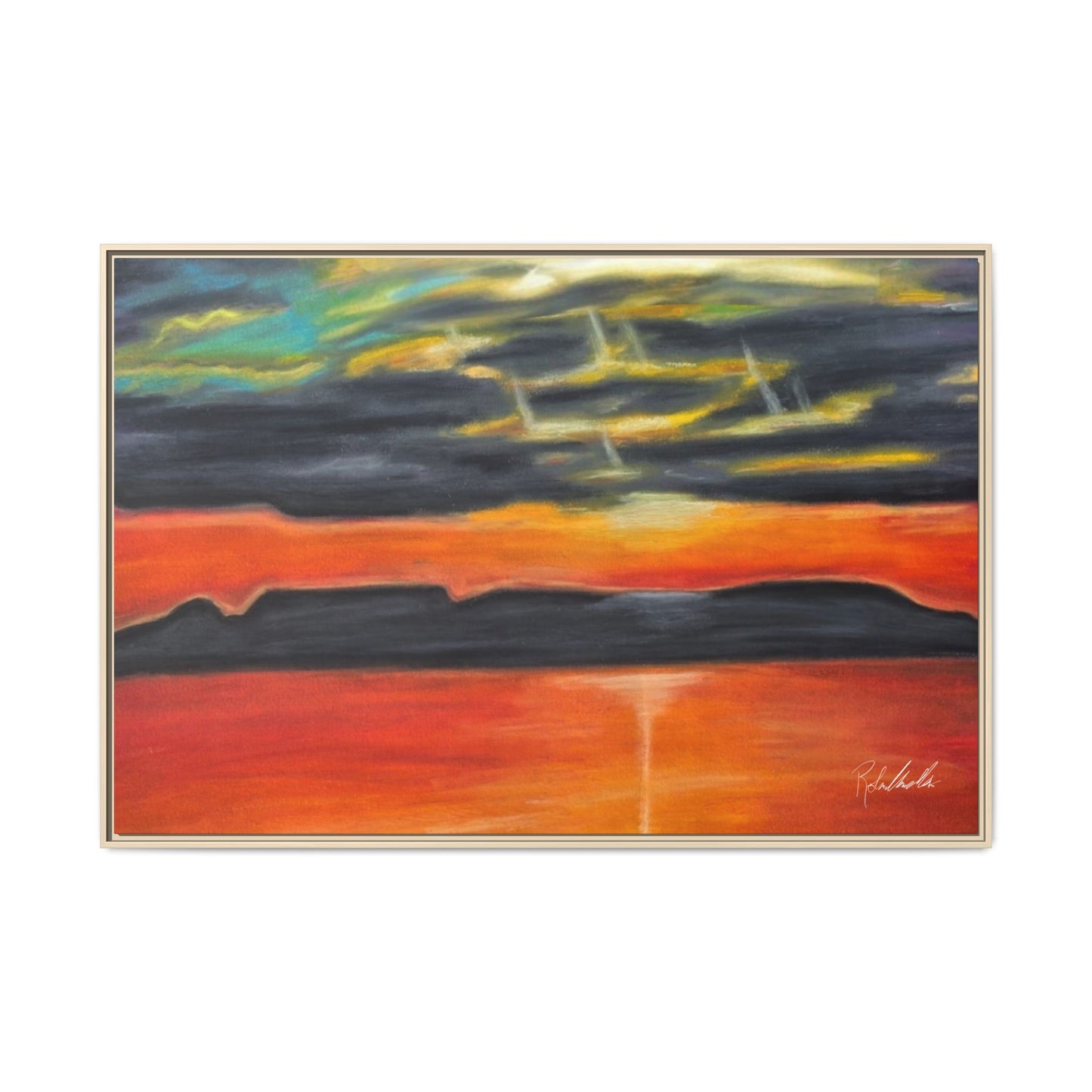 Sleeping Giant at Sunset Framed Wall Art