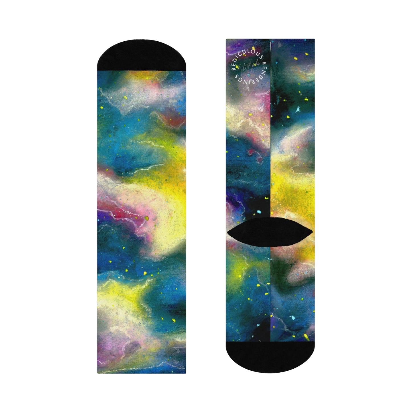 Sunrise Galaxy Cushioned Crew Socks