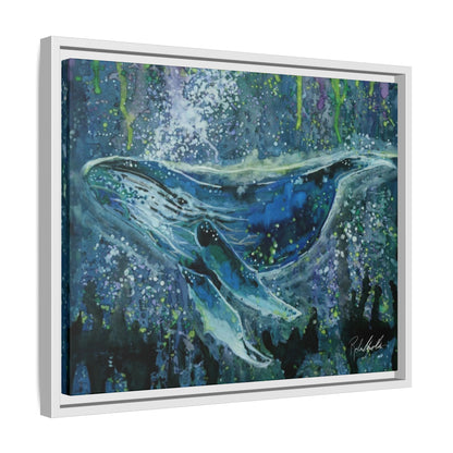 Watercolor Whale Framed Wall Art