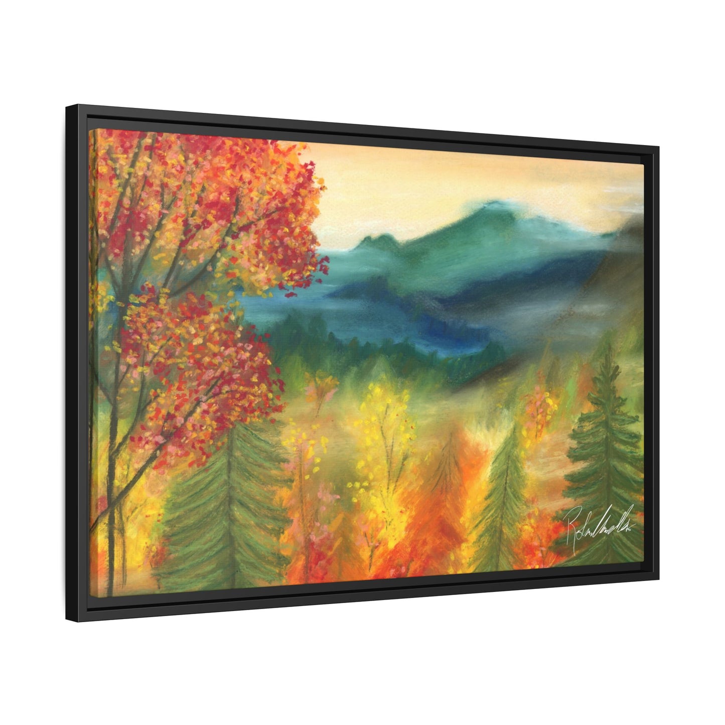 Fall Mountains Framed Wall Art