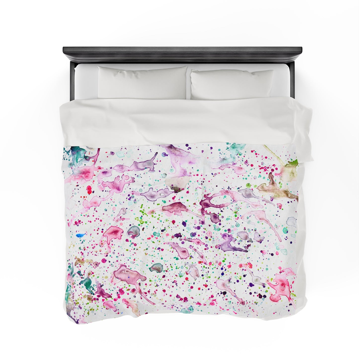 Bright Splashes Velveteen Plush Blanket