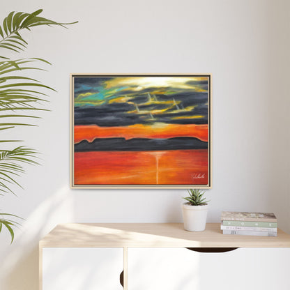 Sleeping Giant at Sunset Framed Wall Art