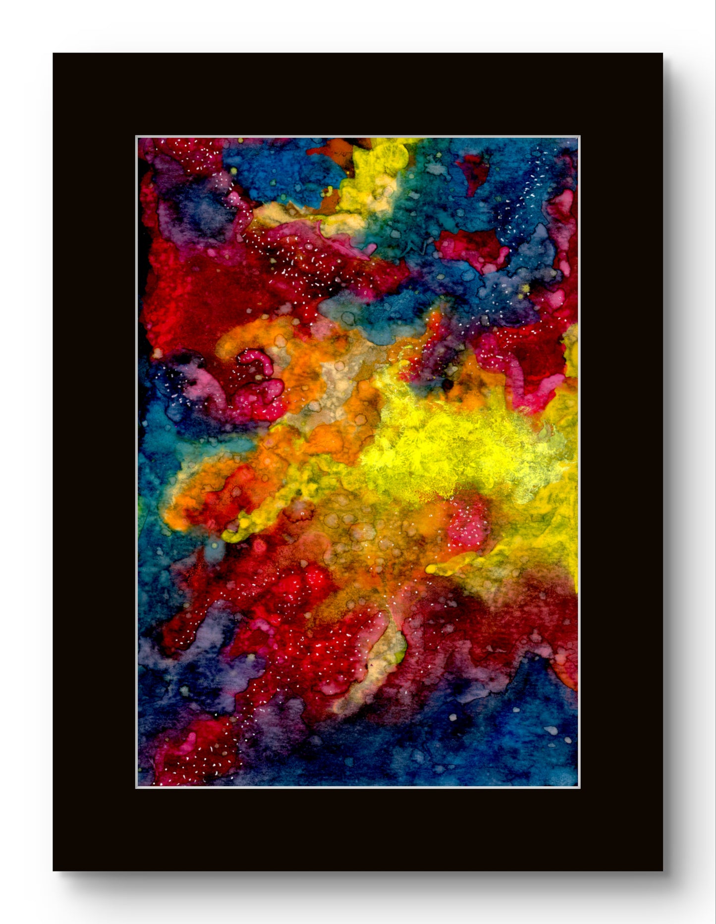 Yellow, Red and Blue Sunset Clouds in Space - Galaxy 8x10 Museum Grade Fine Art Print