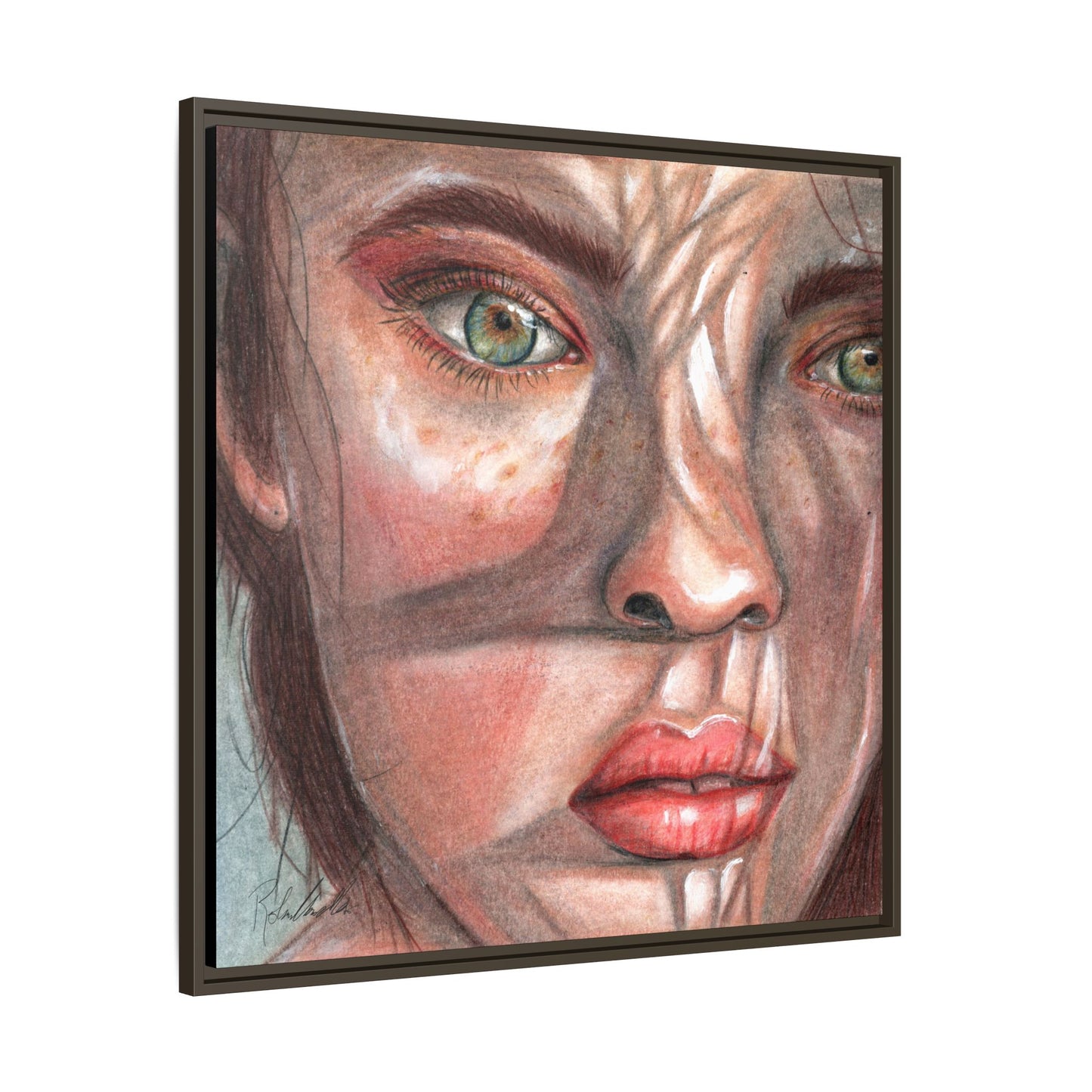 Woman In the Shadows Framed Wall Art