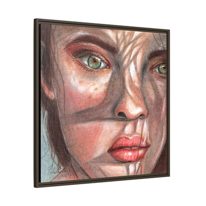 Woman In the Shadows Framed Wall Art