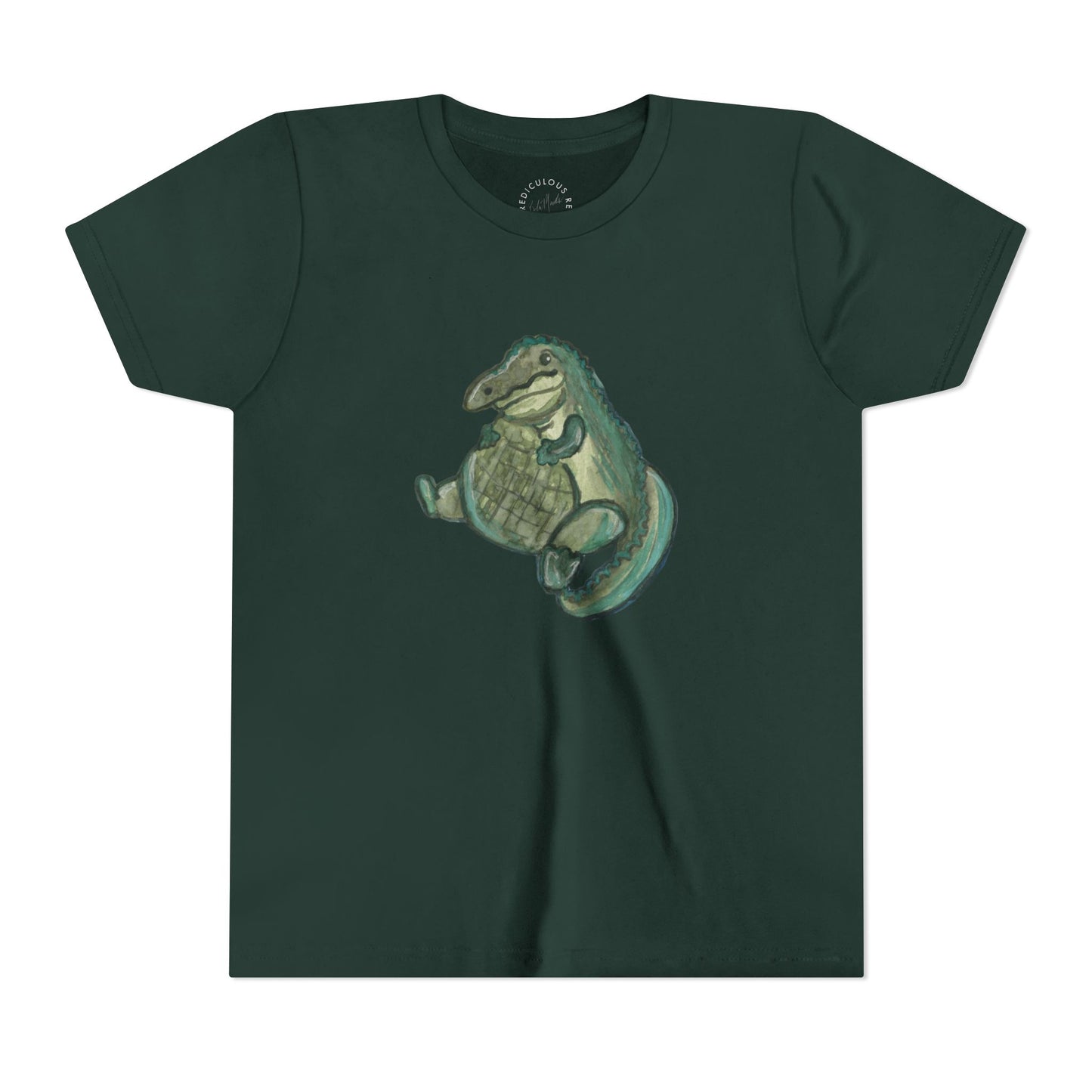 Kids T‑Shirt — Cute Chubby Alligator Graphic