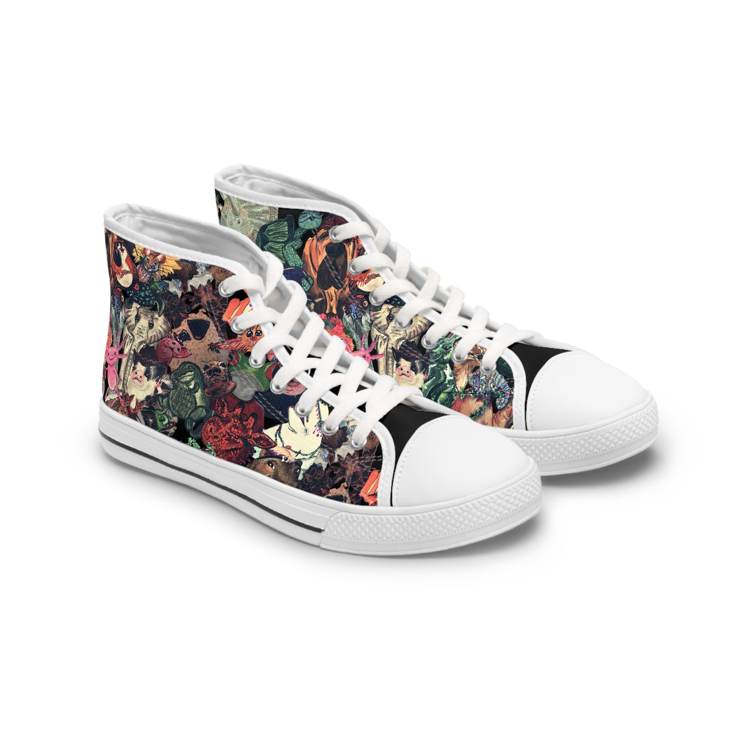 Vintage Animal Mashup Unisex Classic High Top Sneakers