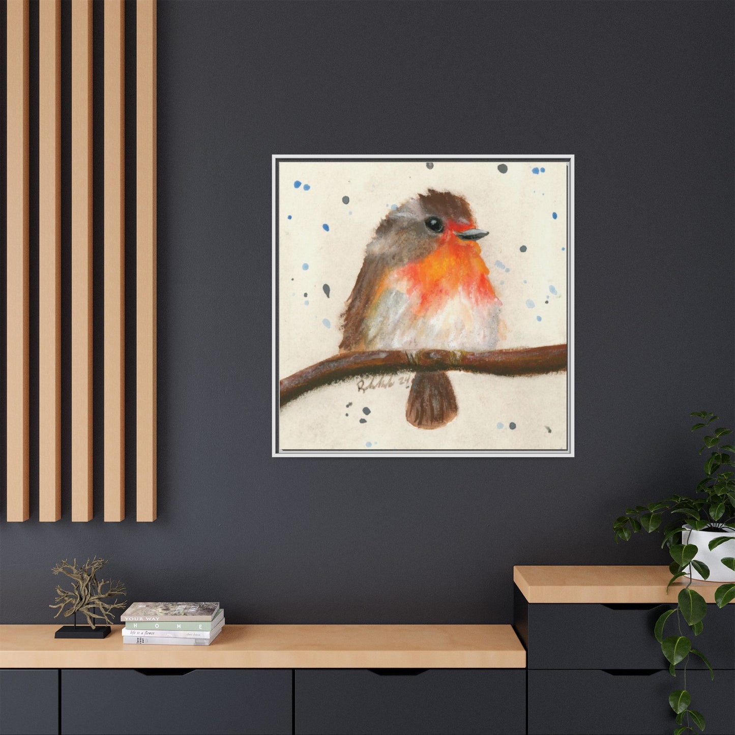 Robin Bird Framed Wall Art