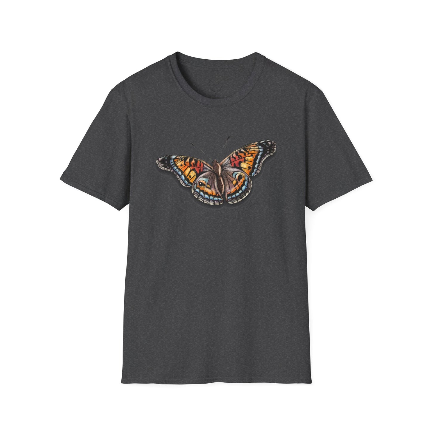 Butterfly Unisex Softstyle Print T-Shirt