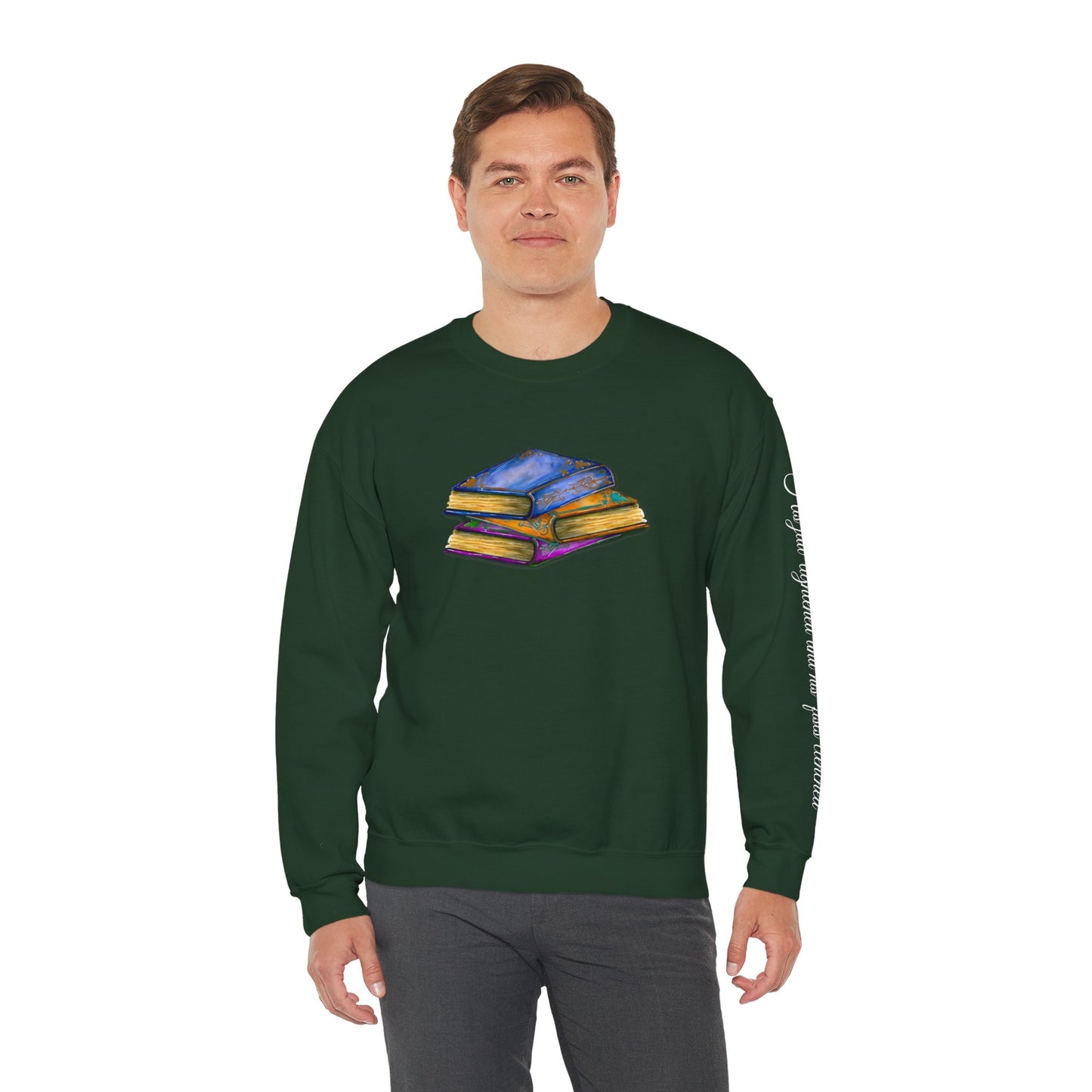 Book- His jaw tightened... Unisex Heavy Blend™ Crewneck Sweatshirt