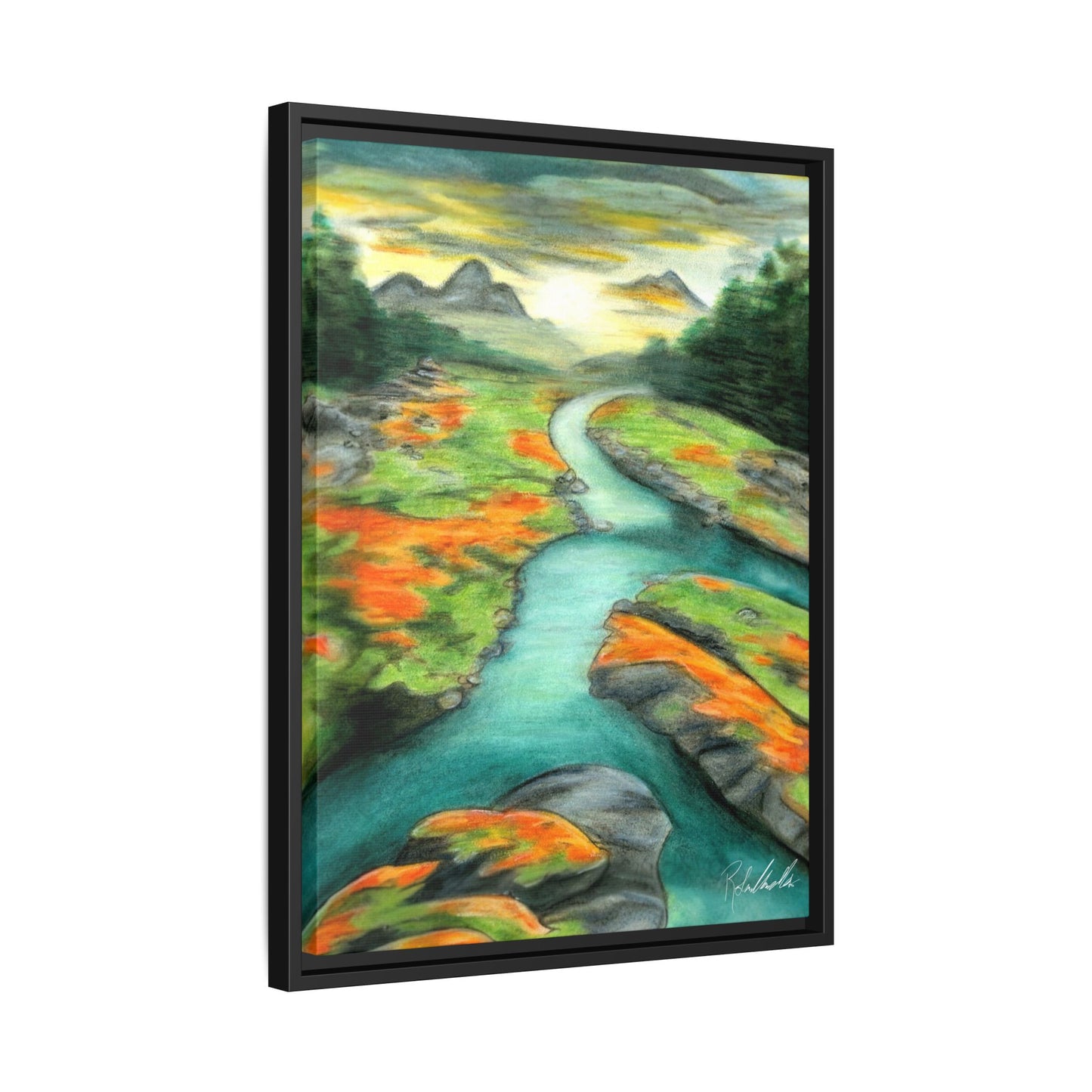 Mountain Stream Framed Wall Art