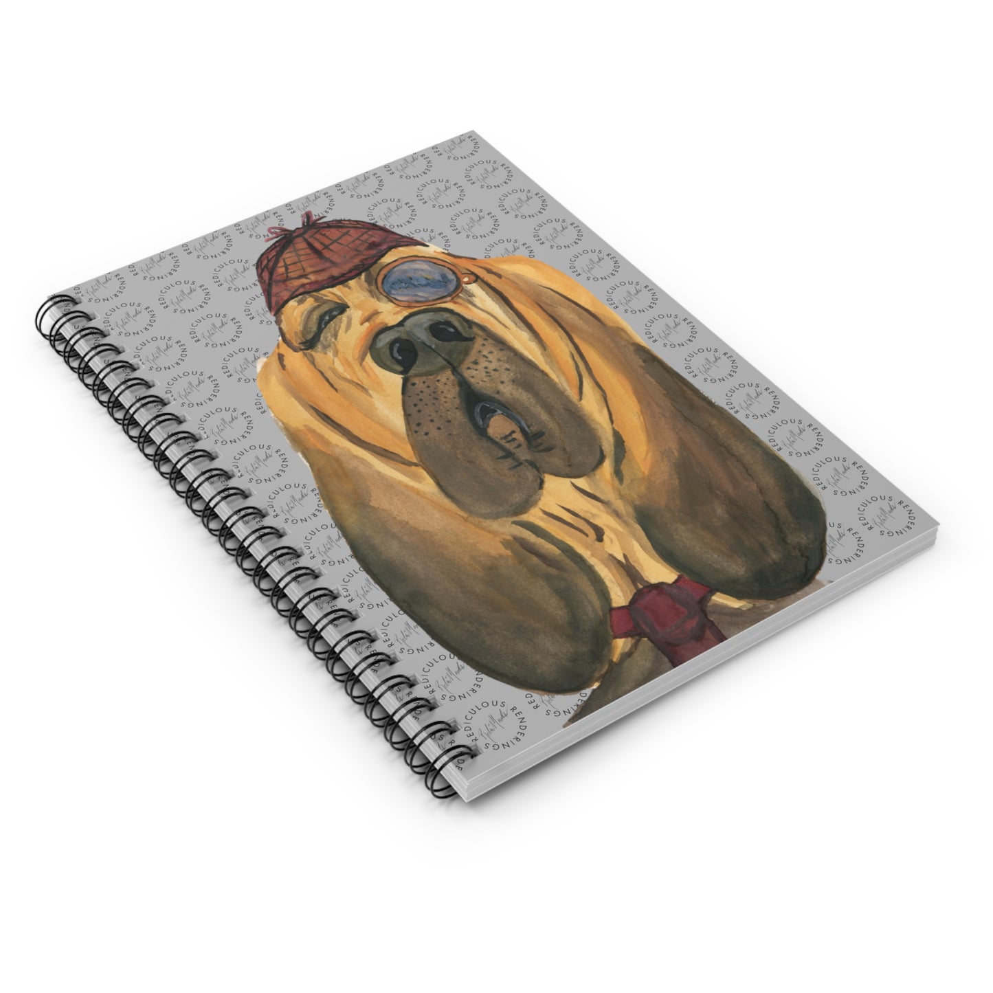 Dog Ruled Line Notebook 118 Pages, Printed Cover